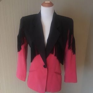 Fringe blazer